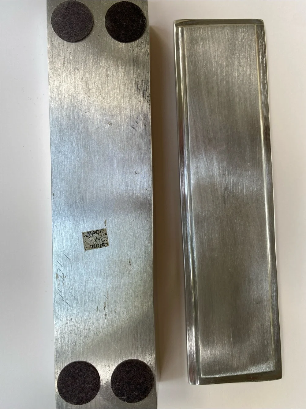 Silver Metal Pencil Case - 'PENCILS' Embossed